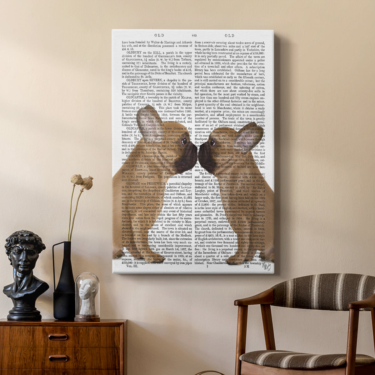 French Kiss Close Up - Canvas Art Print