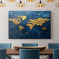 Impasto Map - Canvas Art Print