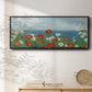 Through the Flowers - Floater Framed Canvas Print