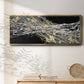 Mistral III in Black - Floater Framed Canvas Print