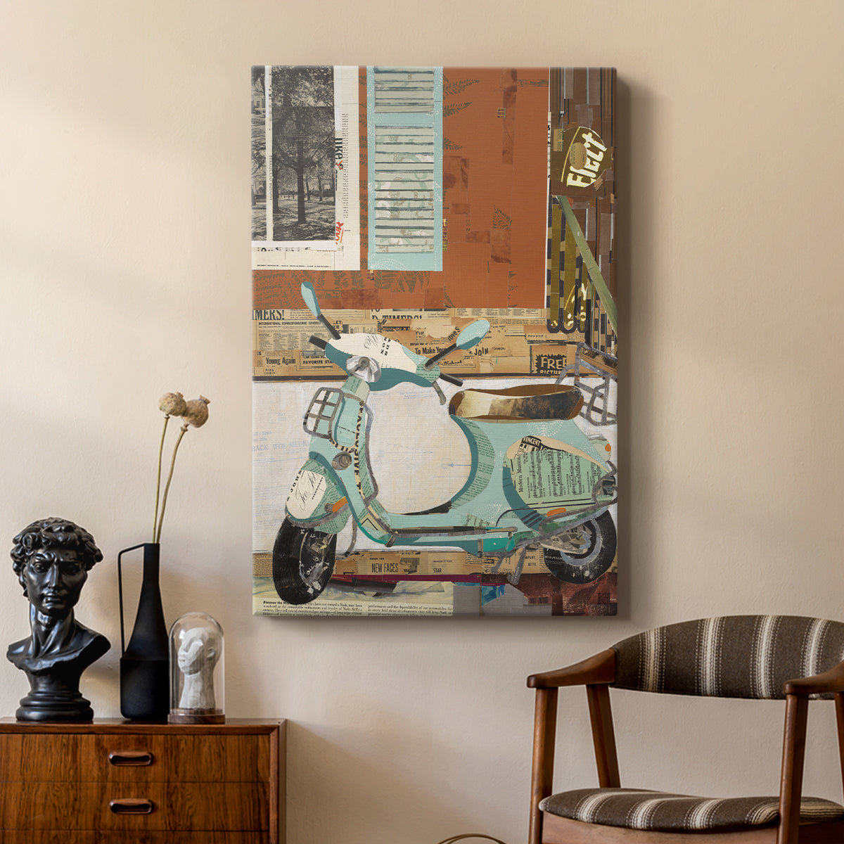 That Vespa - Canvas Art Print