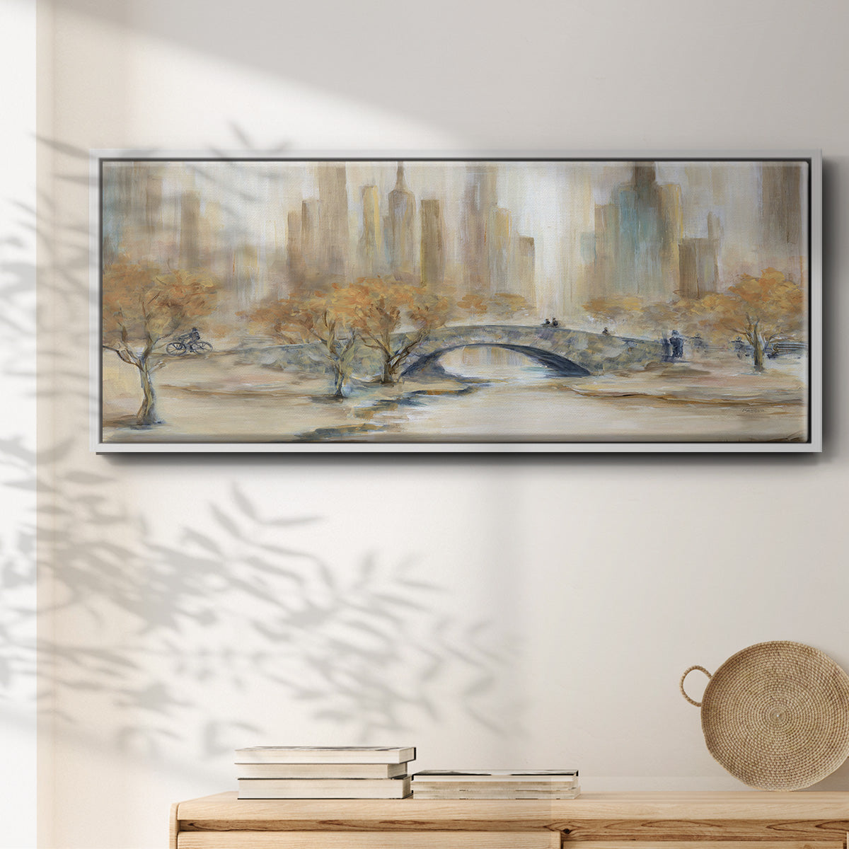 Central Park - Floater Framed Canvas Print