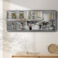 Sunday Market - Floater Framed Canvas Print