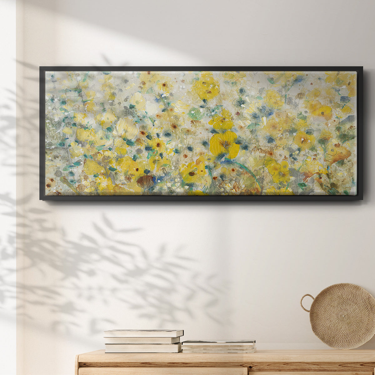 Cheerful Garden II - Floater Framed Canvas Print