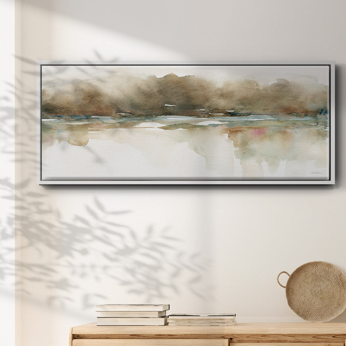 Softer Reflections - Floater Framed Canvas Print