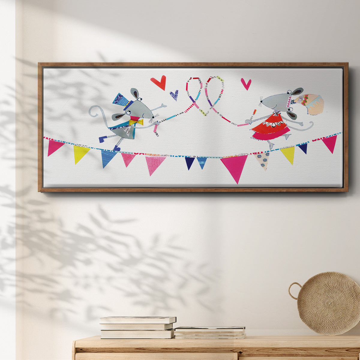 Circus Mice - Floater Framed Canvas Print