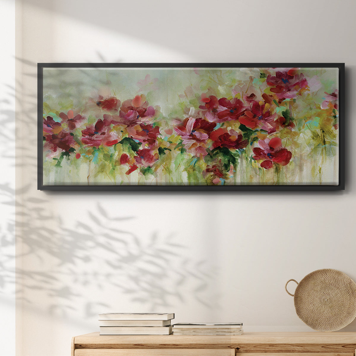 Playful Garden - Floater Framed Canvas Print