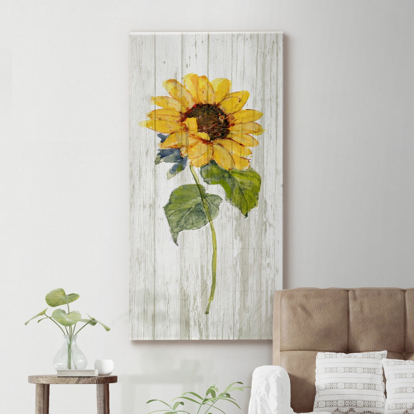 Sunflower in Autumn I - Premium Gallery Wrapped Canvas - Ready to Hang