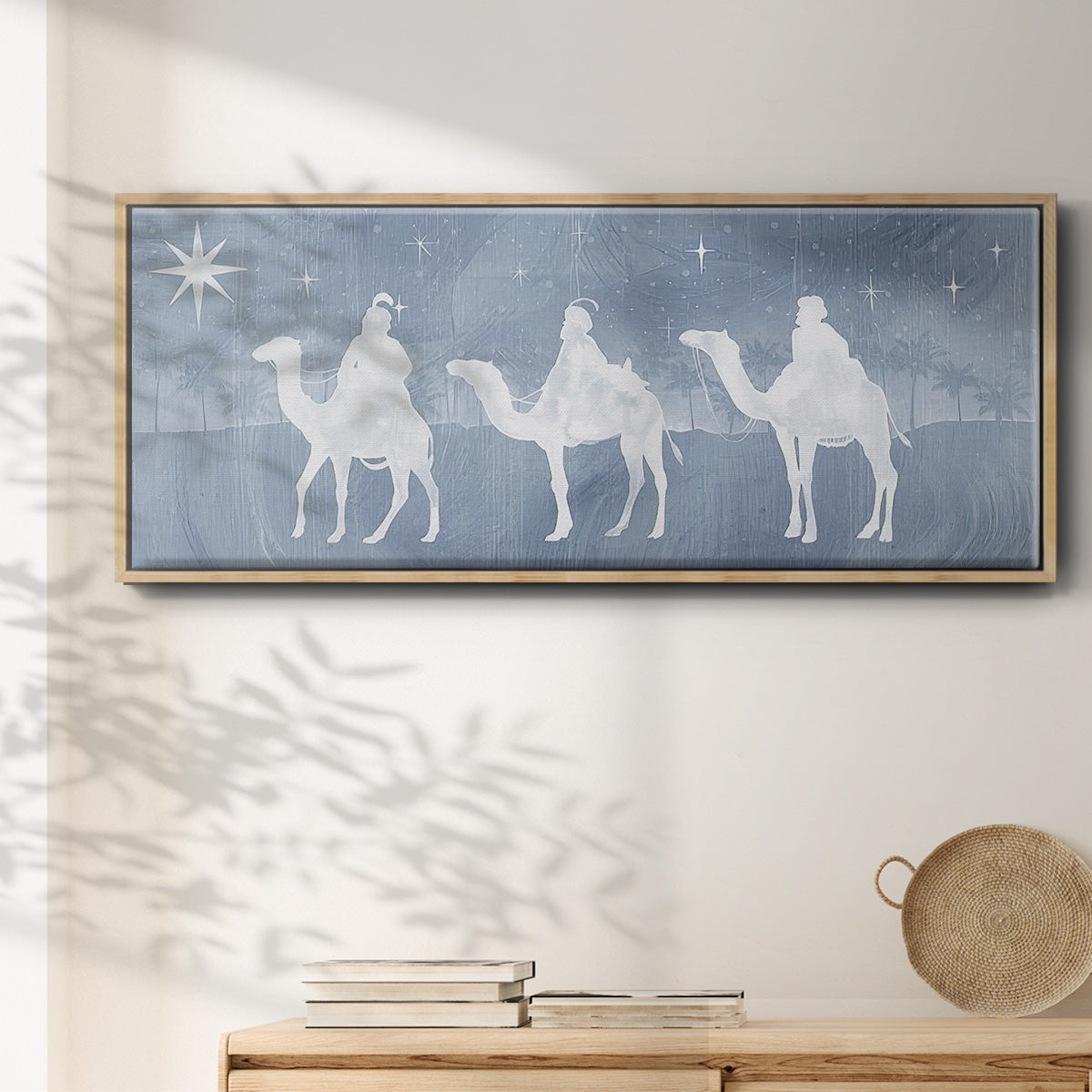 Star of Bethlehem Collection D - Floater Framed Canvas Print