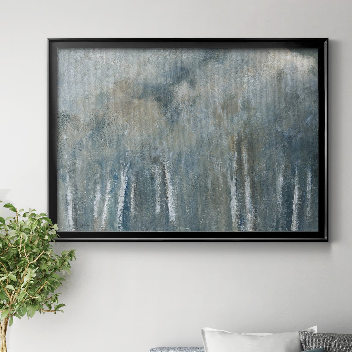 Birch Solitude Premium Classic Framed Canvas - Ready to Hang