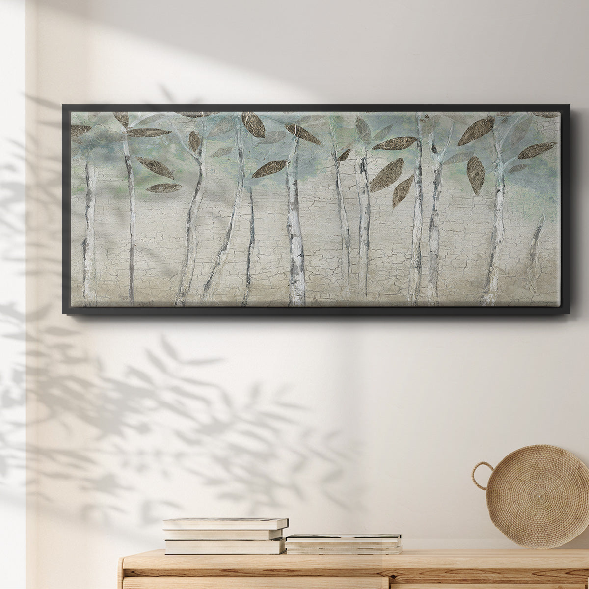 Rain Soft Woods - Floater Framed Canvas Print
