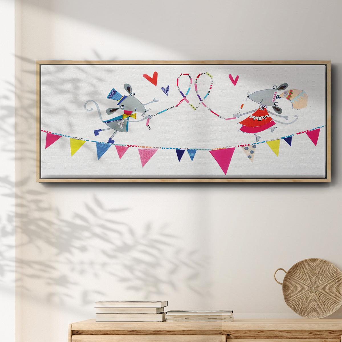 Circus Mice - Floater Framed Canvas Print