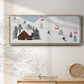 Ski Slope Collection D - Floater Framed Canvas Print