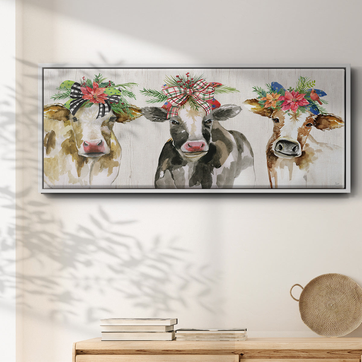 Holiday Gals - Floater Framed Canvas Print