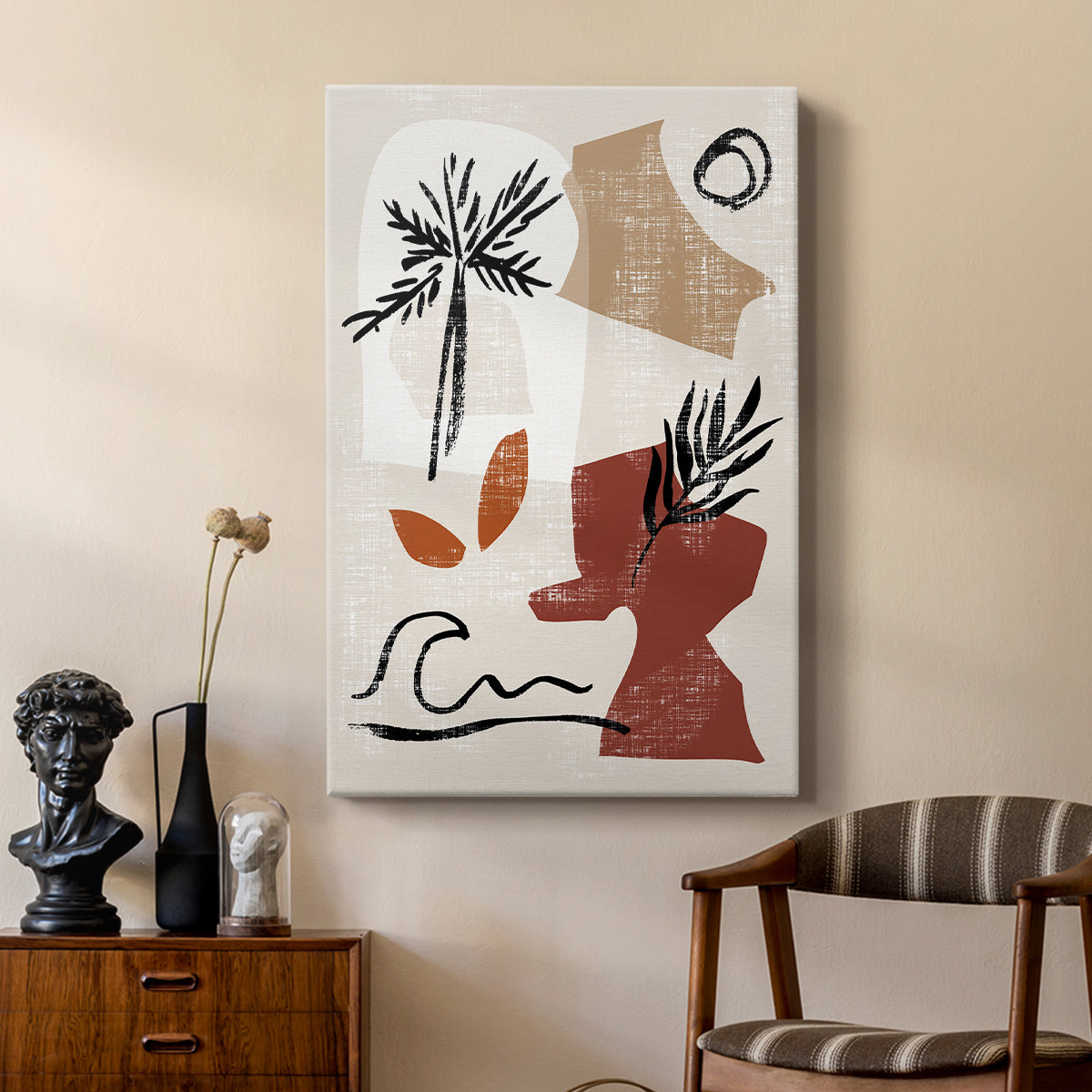 Soft Palms III - Canvas Art Print