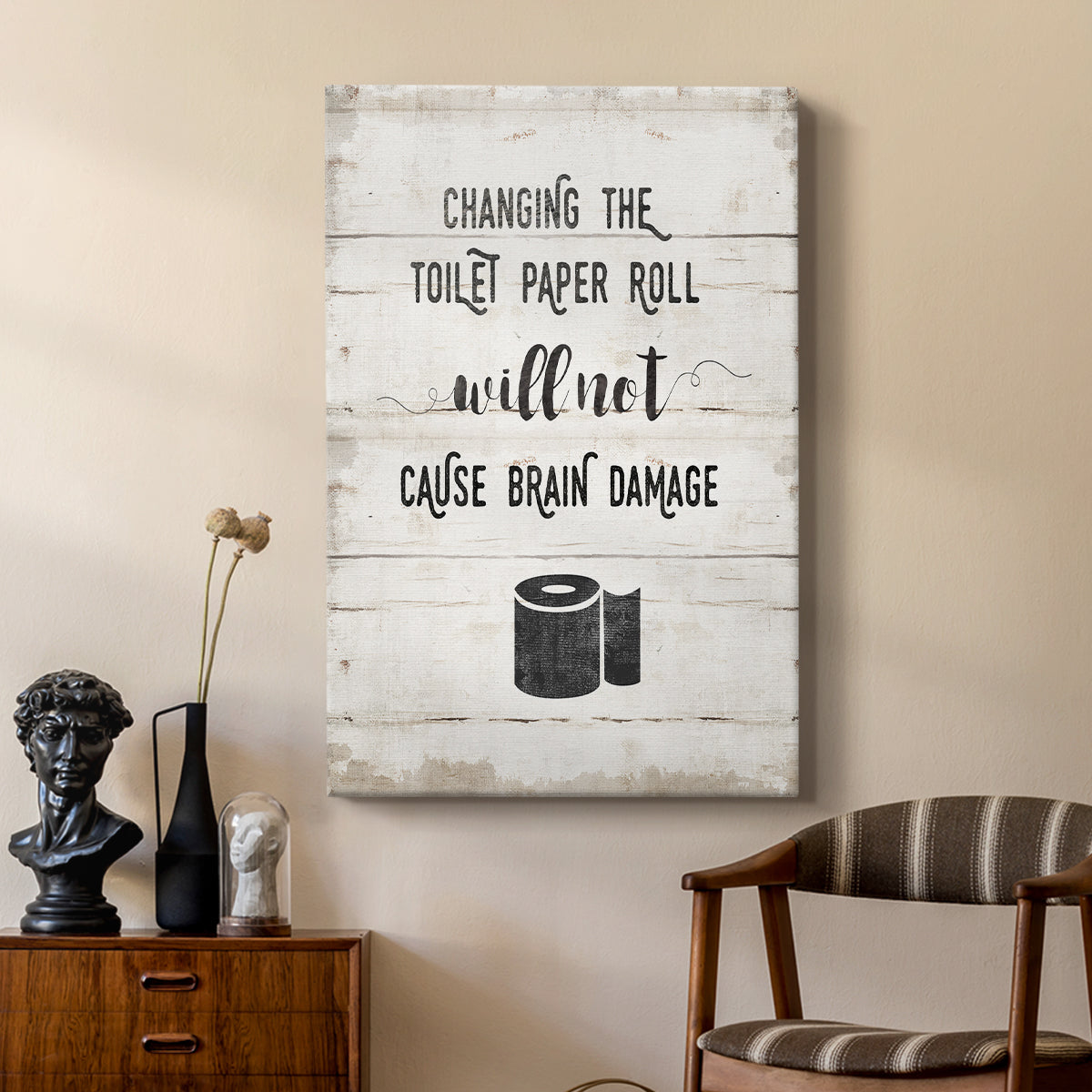 Changing the Roll - Canvas Art Print