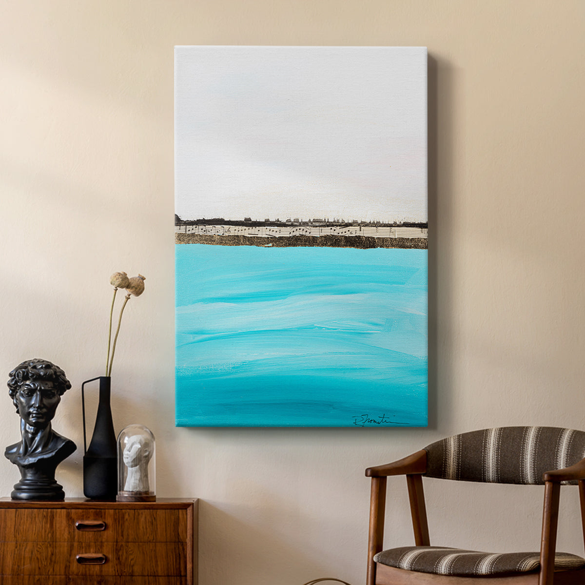 Harmony in Turquiose - Canvas Art Print