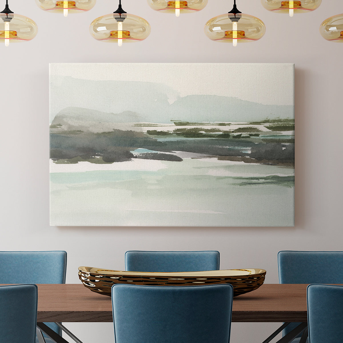 Turquoise Marsh I - Canvas Art Print