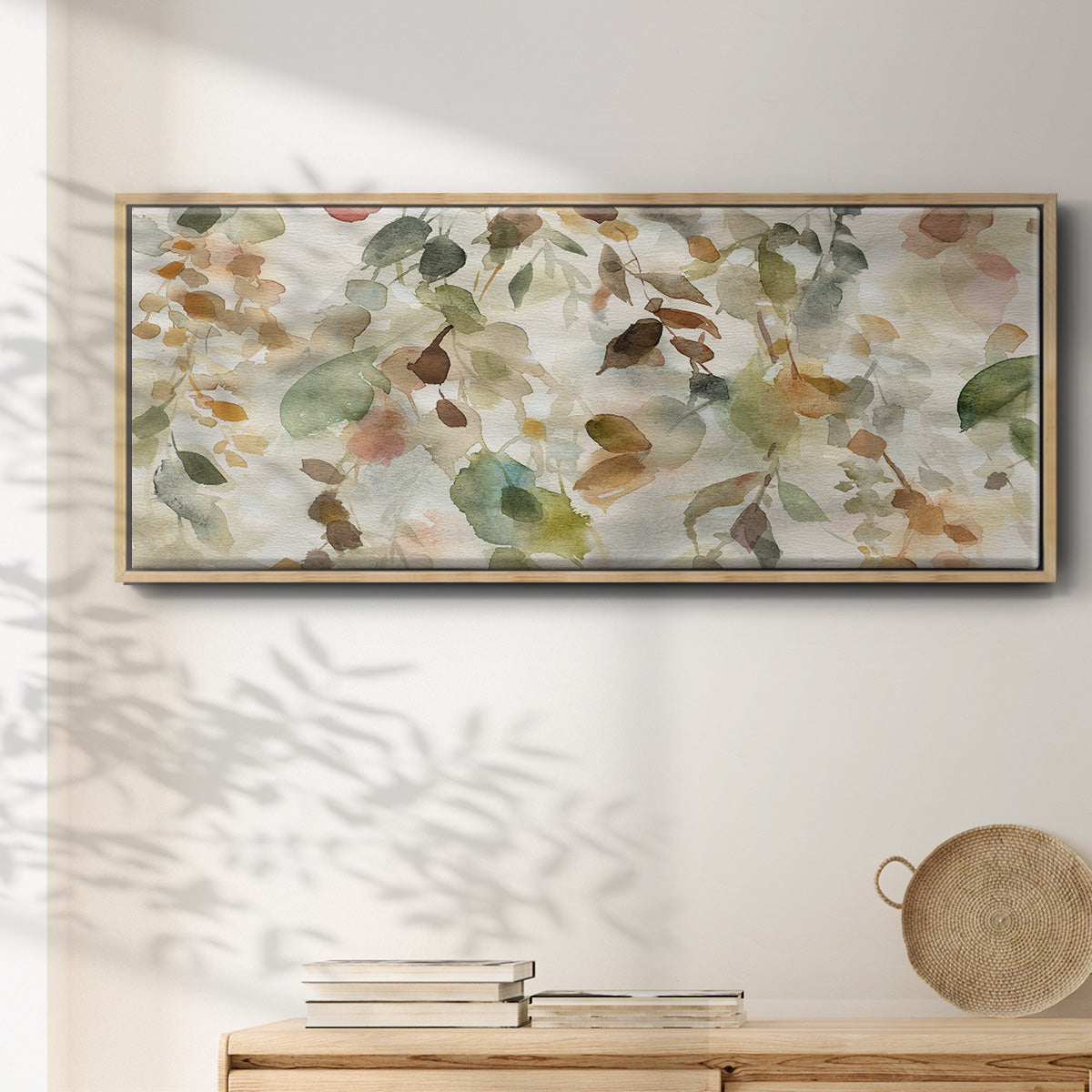 Fall Cascade - Floater Framed Canvas Print