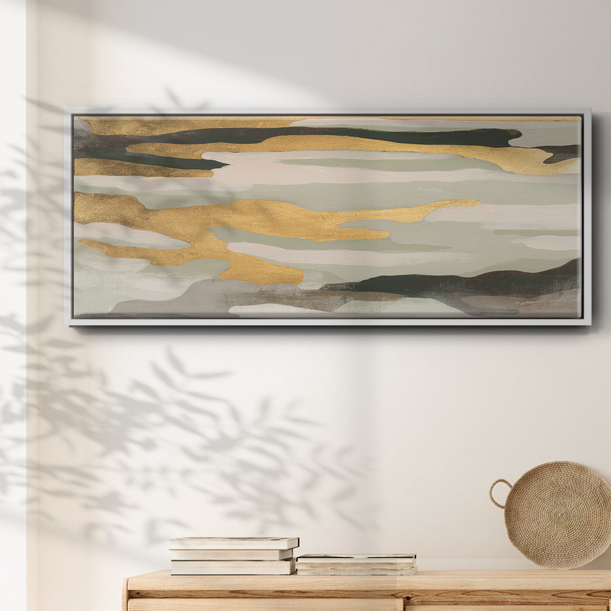 Golden Valley Sands II - Floater Framed Canvas Print
