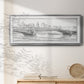 Pont Mirabeau - Floater Framed Canvas Print