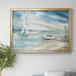 Subtle Sail - Modern Framed Canvas Print