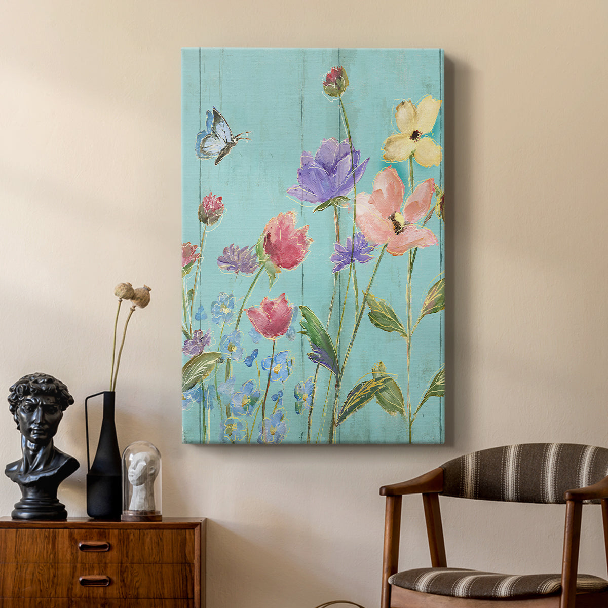 Wildflower Flutter III - Canvas Art Print