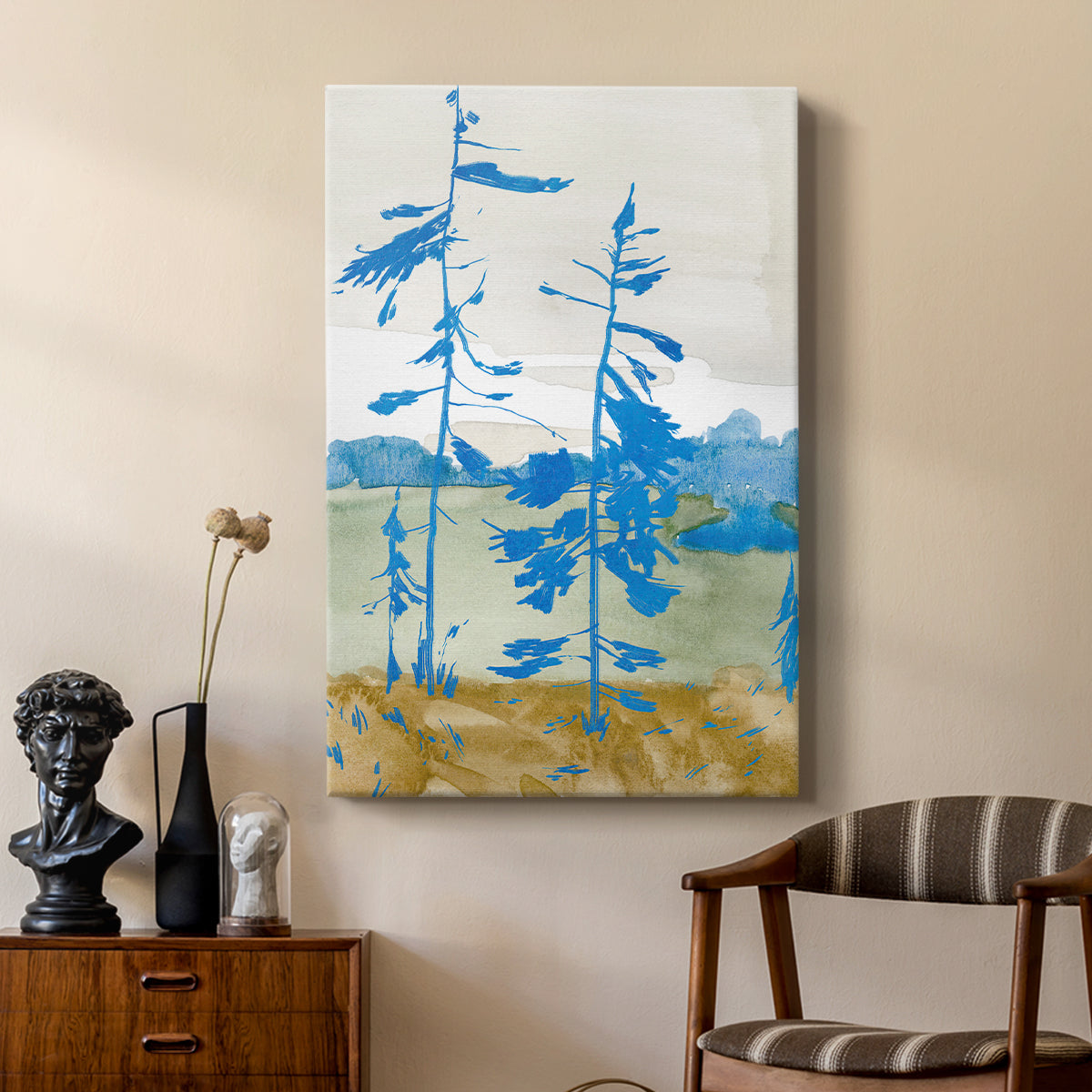 Cerulean Spruce I - Canvas Art Print