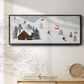 Ski Slope Collection D - Floater Framed Canvas Print