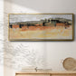 Bridges Ochre II - Floater Framed Canvas Print