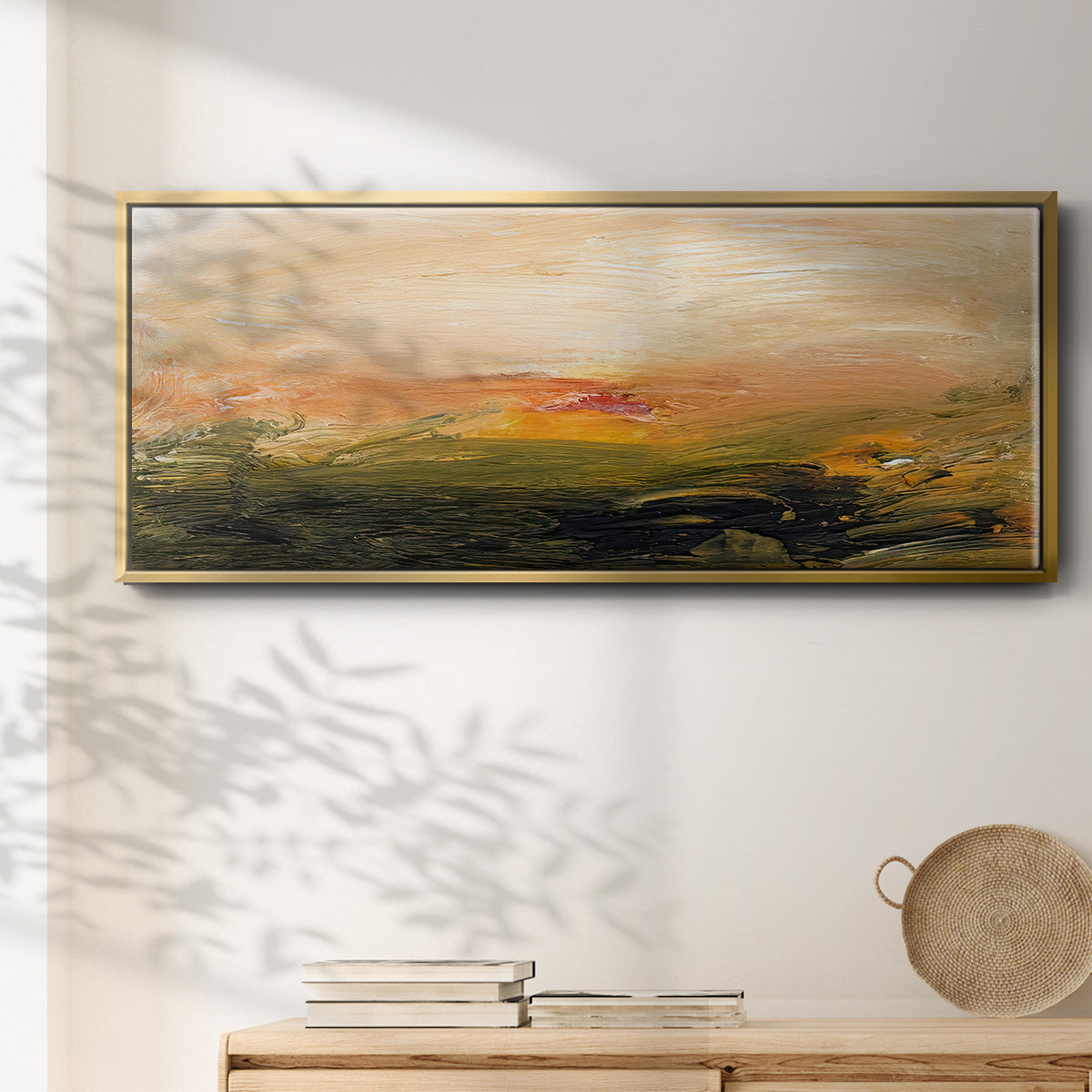 Lingering Light I - Floater Framed Canvas Print