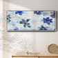 Blue Gossamer Garden V - Floater Framed Canvas Print