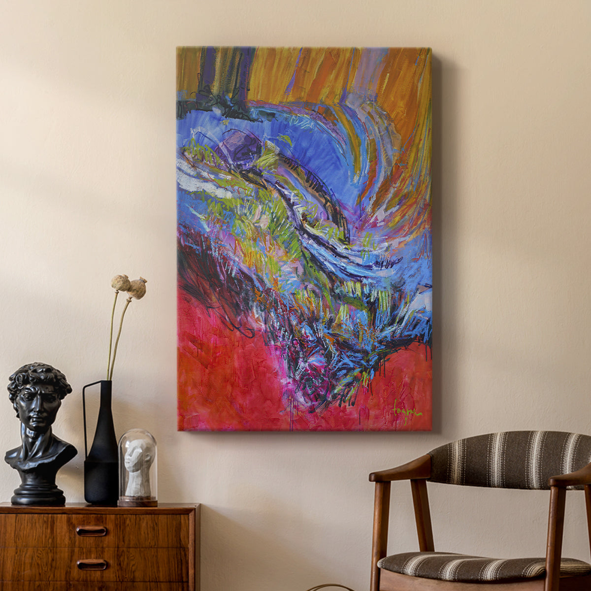 Vibrant Flow II - Canvas Art Print