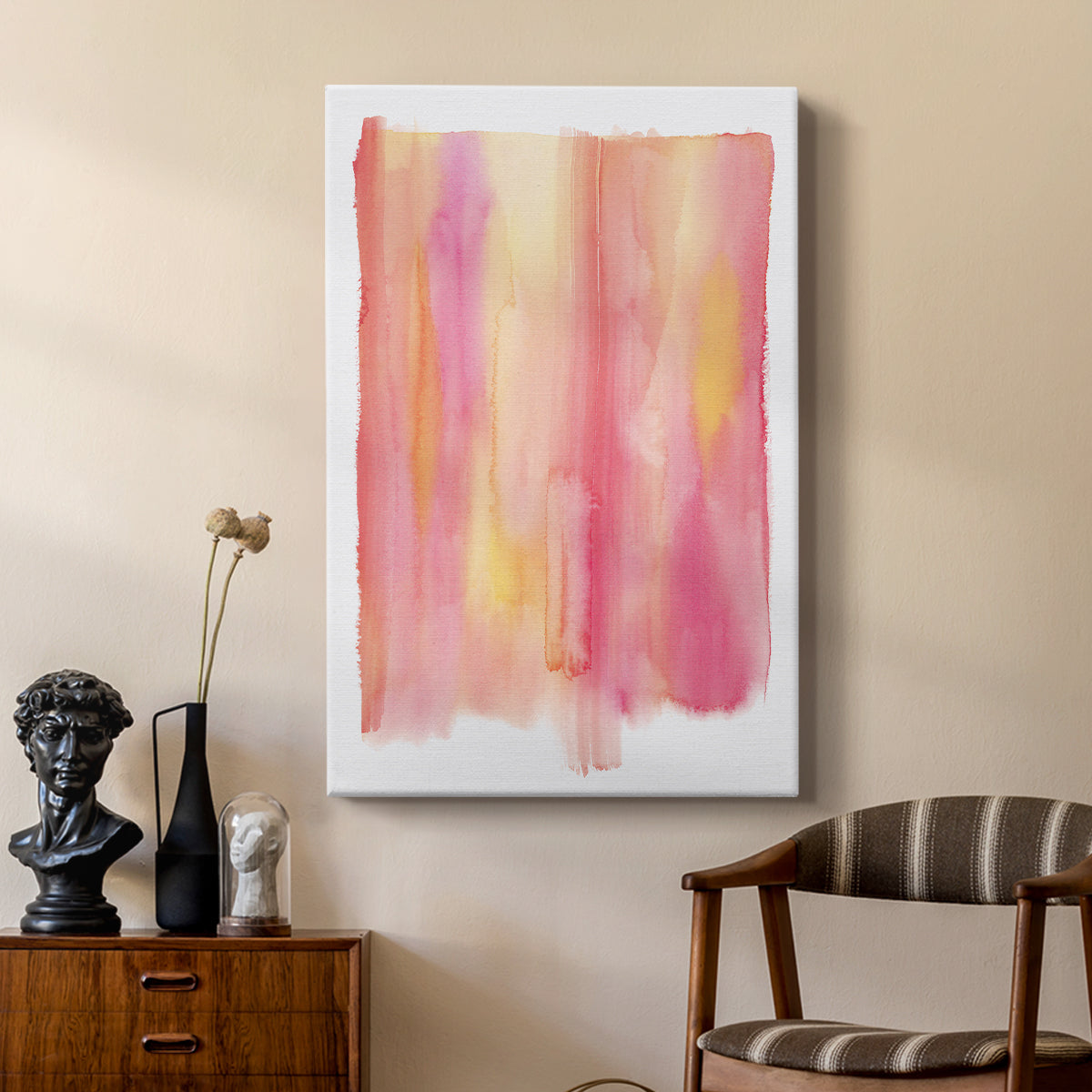 Summer Sherbet Wash II - Canvas Art Print