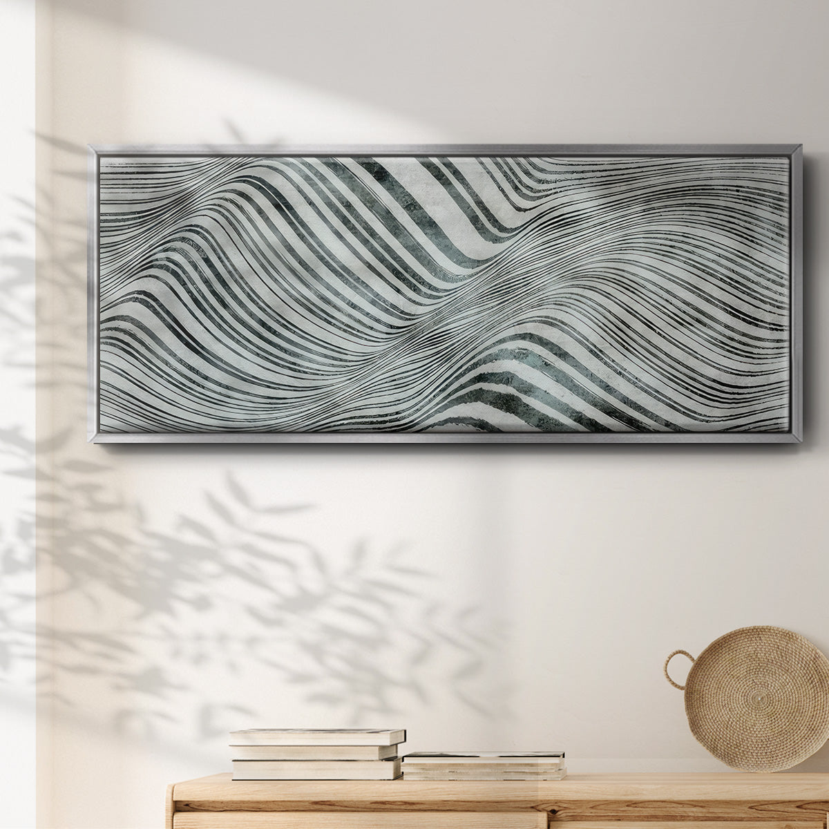 Forme de la mer  - Floater Framed Canvas Print