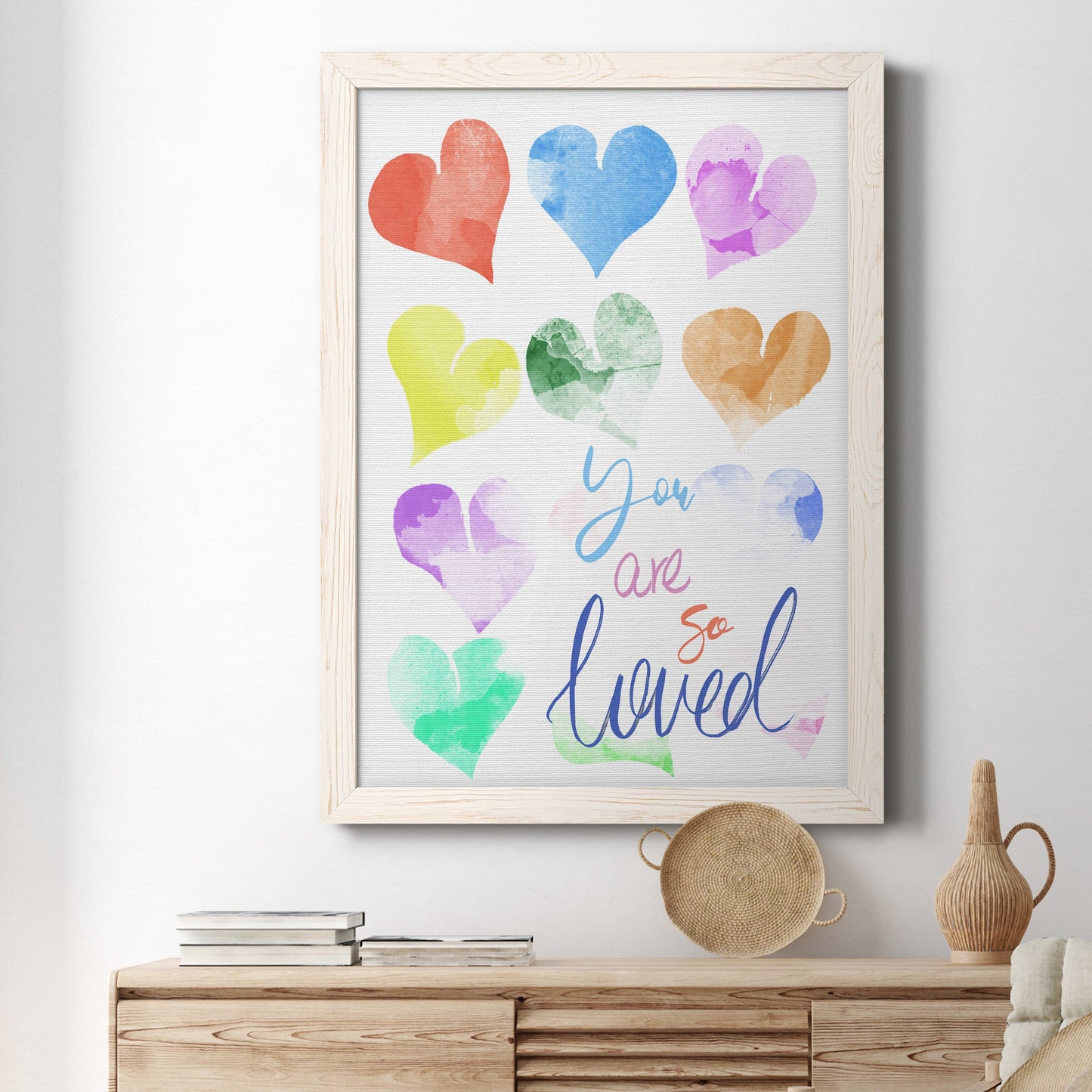You Are So Loved - Barnwood Framed Canvas Print