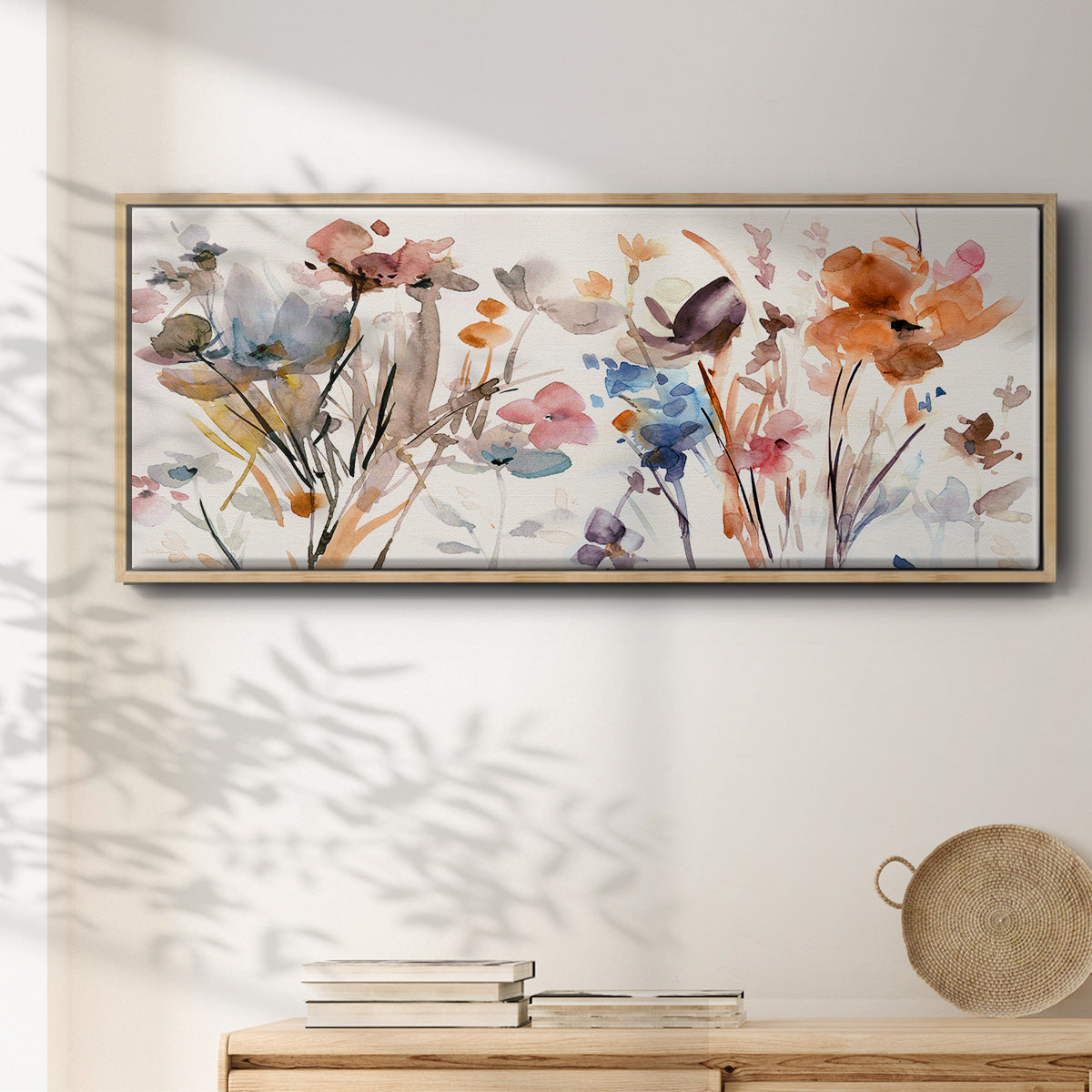 Pop Garden - Floater Framed Canvas Print