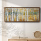 Birch Path II - Floater Framed Canvas Print