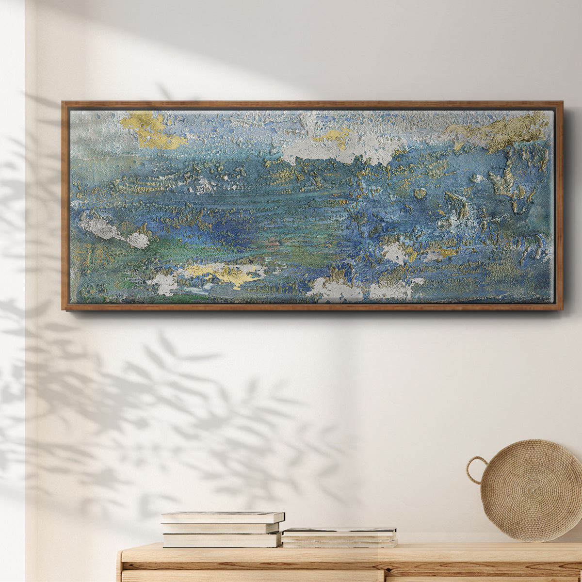 Sparkling Sea I - Floater Framed Canvas Print