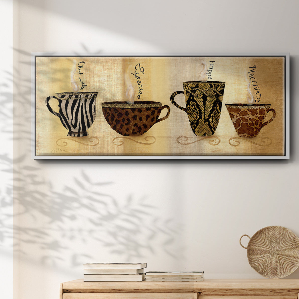 CafÃ© Exotica I - Floater Framed Canvas Print