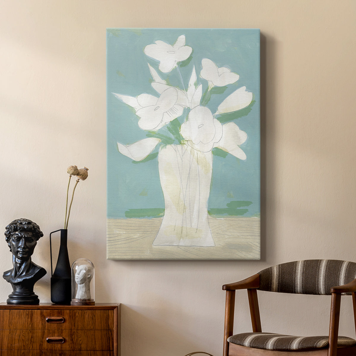 Muted Spring Arrangement I - Canvas Art Print