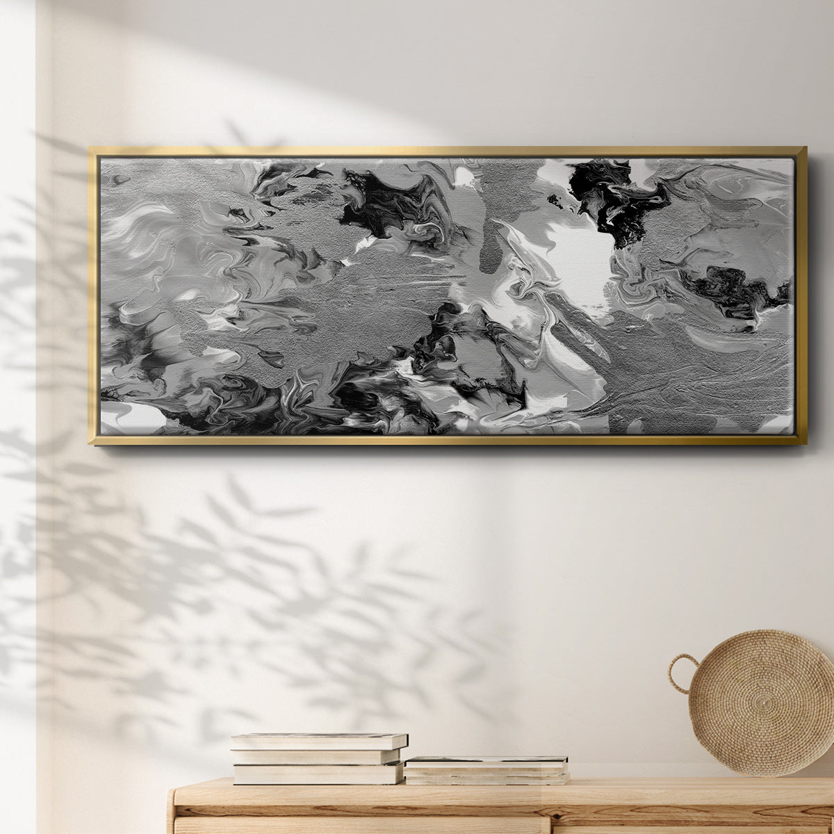 Rich Marble - Floater Framed Canvas Print