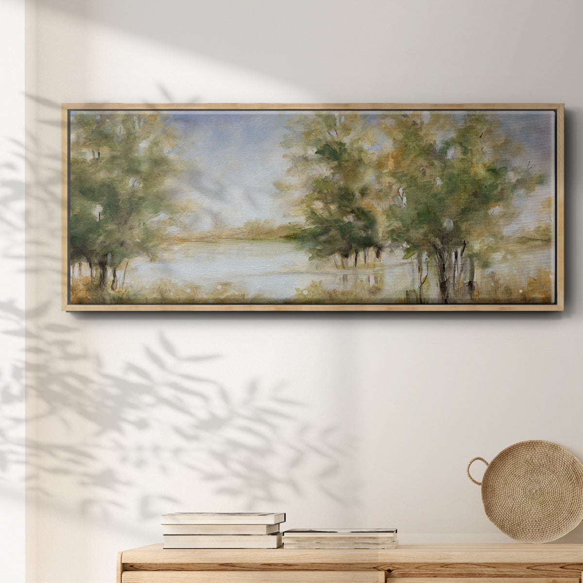 Waterway Grove - Floater Framed Canvas Print
