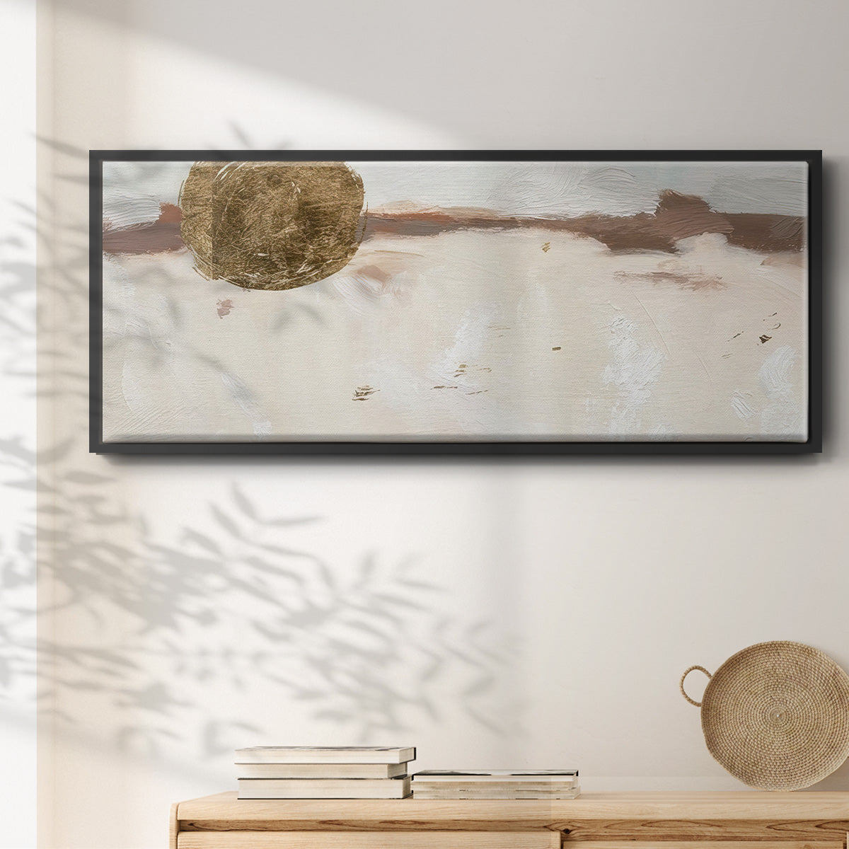 Winter Medallion IV - Floater Framed Canvas Print