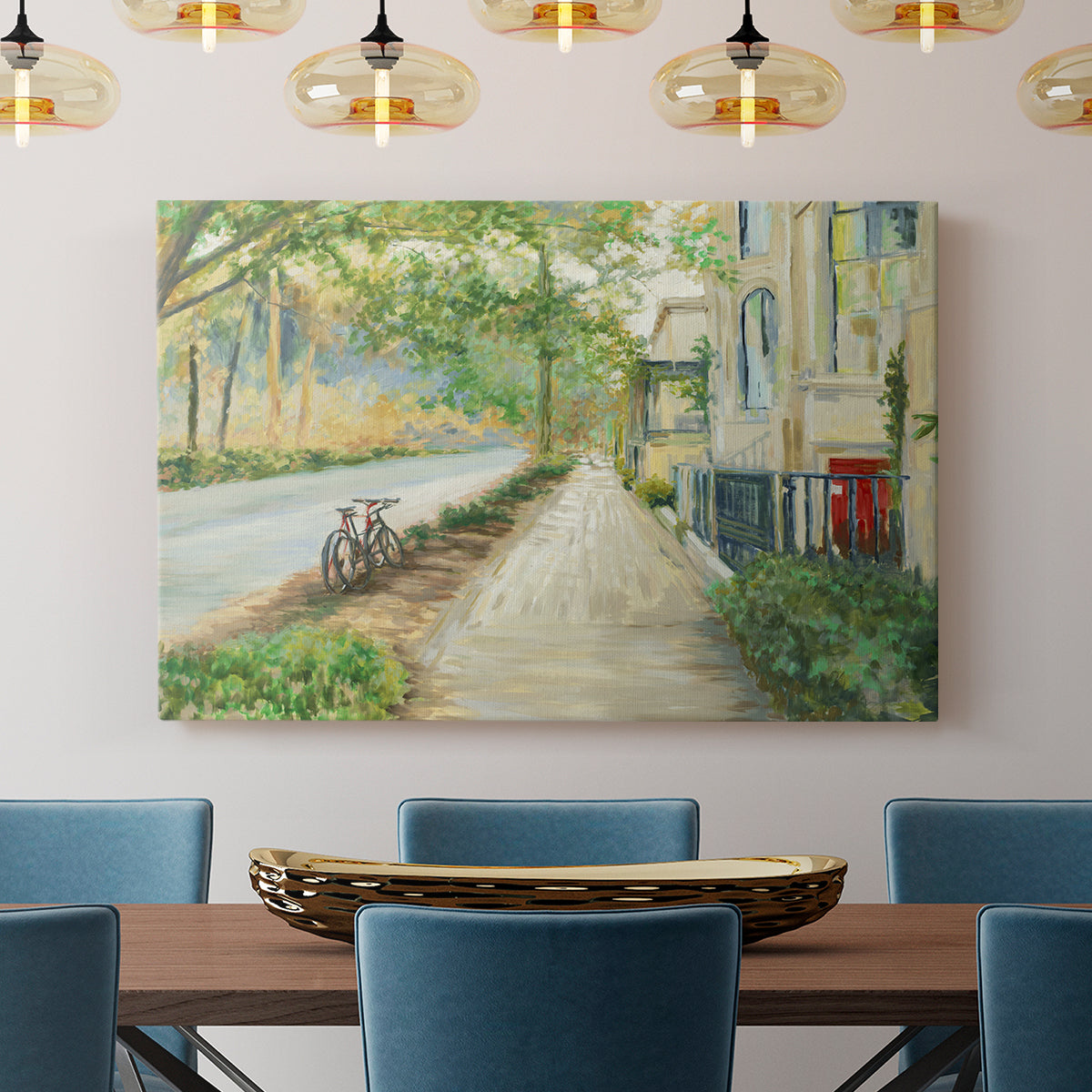 Sunny Side Of The Street - Canvas Art Print