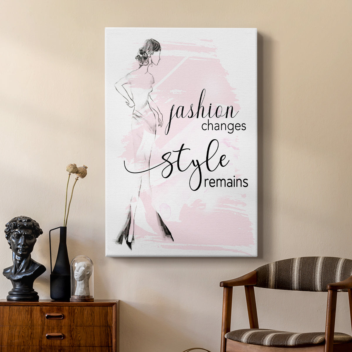 Fashion Changes Style Remains - Canvas Art Print
