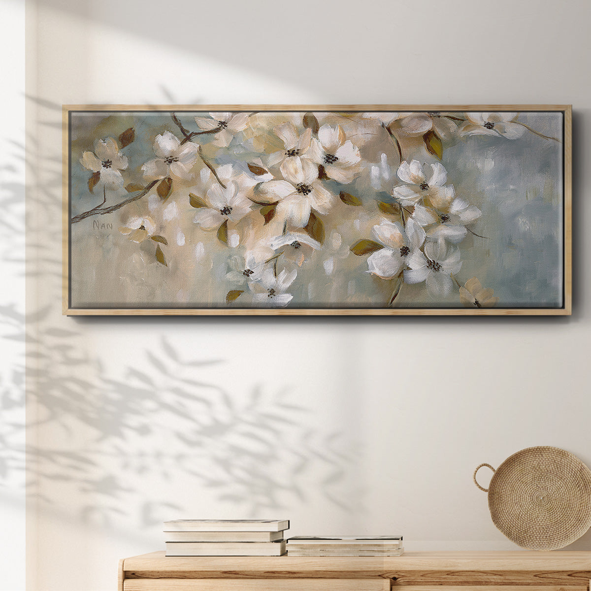 Blossoms of May - Floater Framed Canvas Print