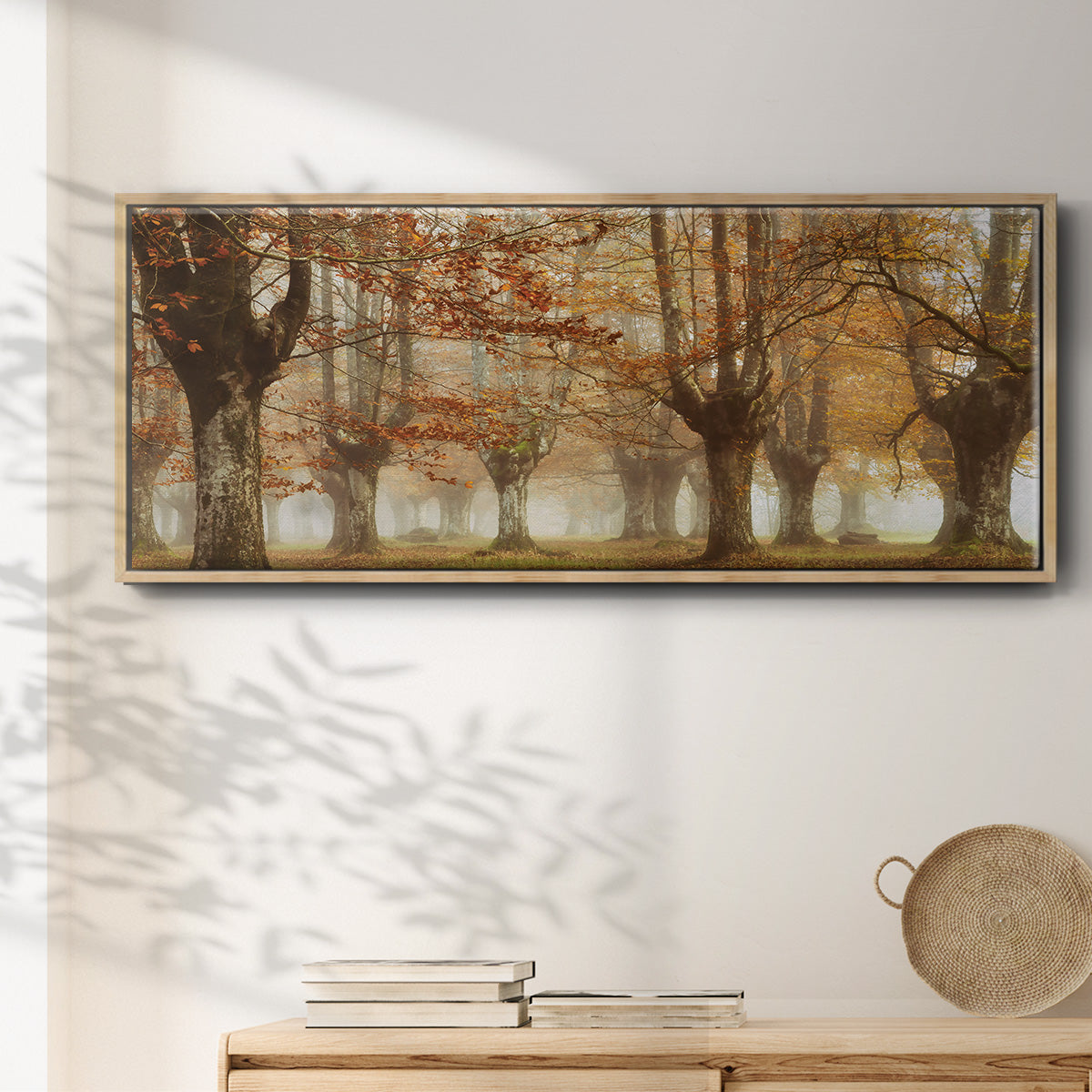 Misty Pan - Floater Framed Canvas Print