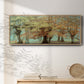 Teal Tree - Floater Framed Canvas Print