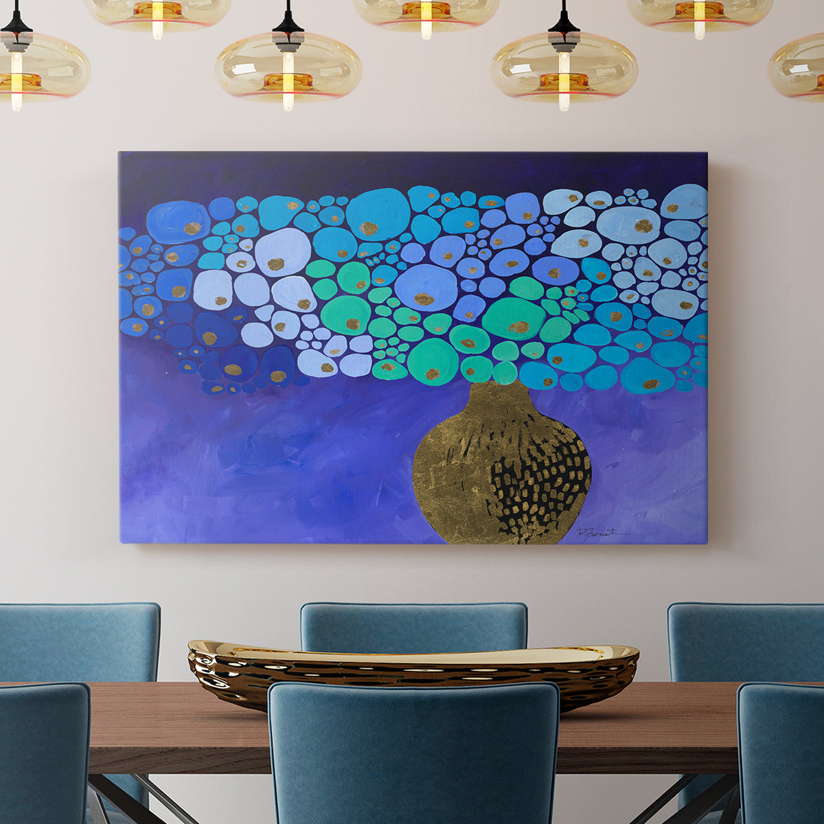 Blue Poppies II - Canvas Art Print
